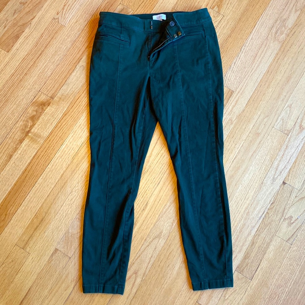 Loft Army Green Dress Pants—8